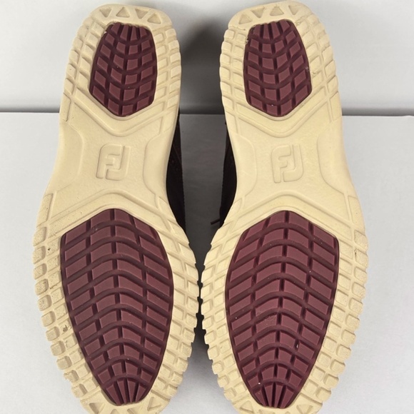 FootJoy Men's Size 12 Wide Club Casuals Wing Tip Golf Shoe- Brown Style 79057 - Picture 8 of 9